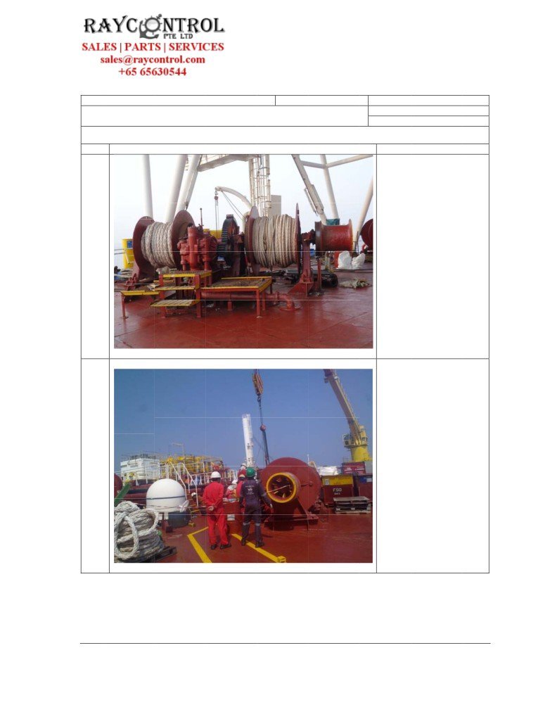  Hydraulic motorshaft seal renew foraft deck port andstbdmooringwinches